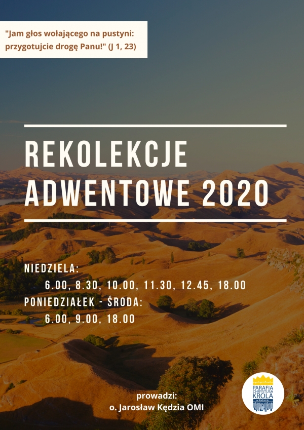 REKOLEKCJE ADWENTOWE 2020